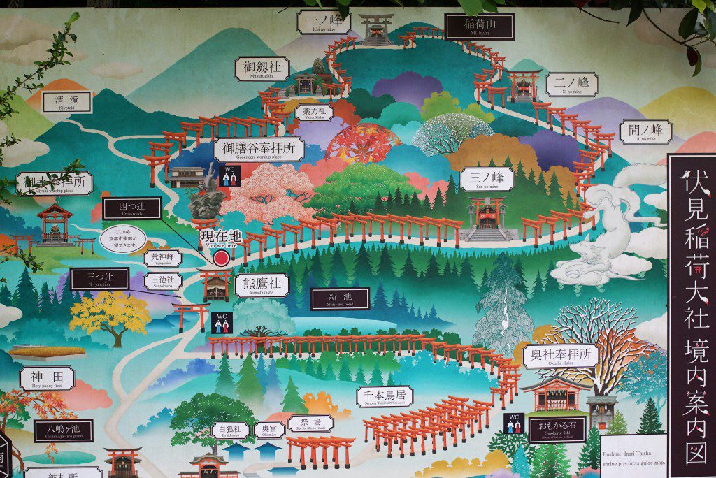 伏見稲荷大社境内案内図
