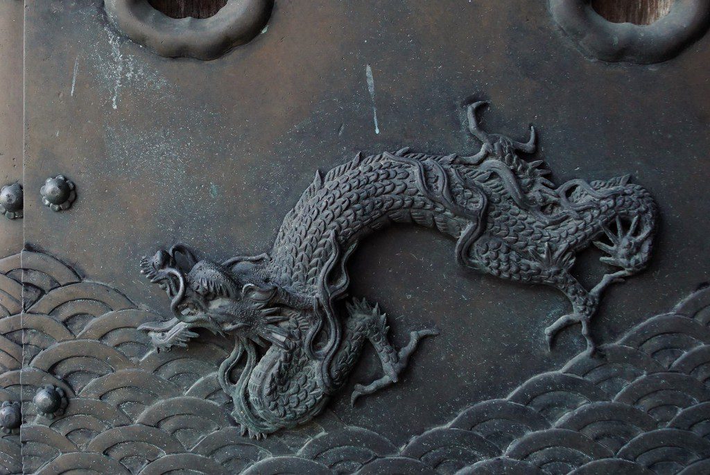 西本願寺 唐門 柱 飾り