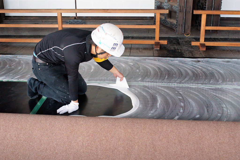 西本願寺 阿弥陀堂 作業員風景