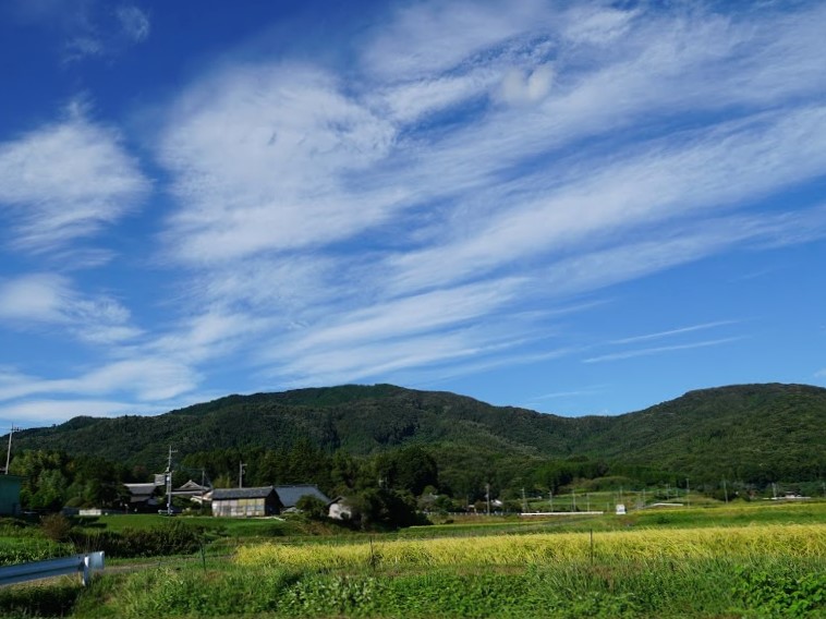 益子 秋の空