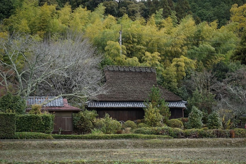奥嵯峨野 愛宕古道街道 農村風景