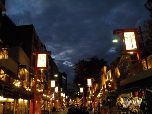 伝法院通り　夜