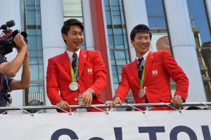 リオ・オリンピック、パラリンピック銀座凱旋パレード　桐生