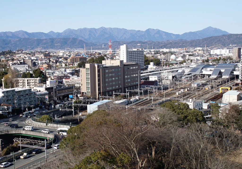 小田原城　天守閣　景色