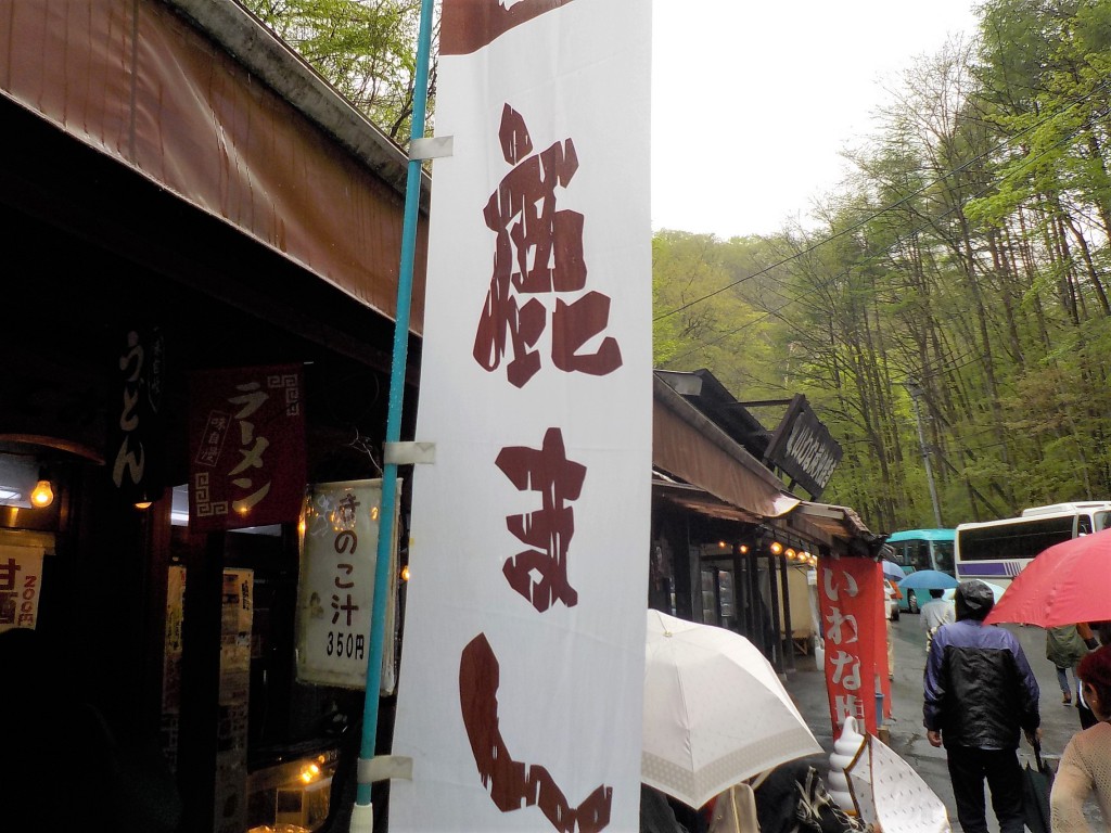 軽井沢　白糸の滝　鹿まん
