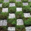 京都東福寺　重森三玲　庭　市松模様
