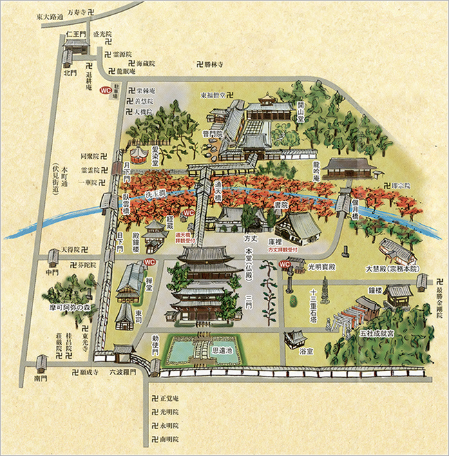 東福寺　map