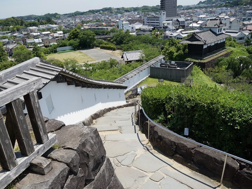 掛川城から見る市街