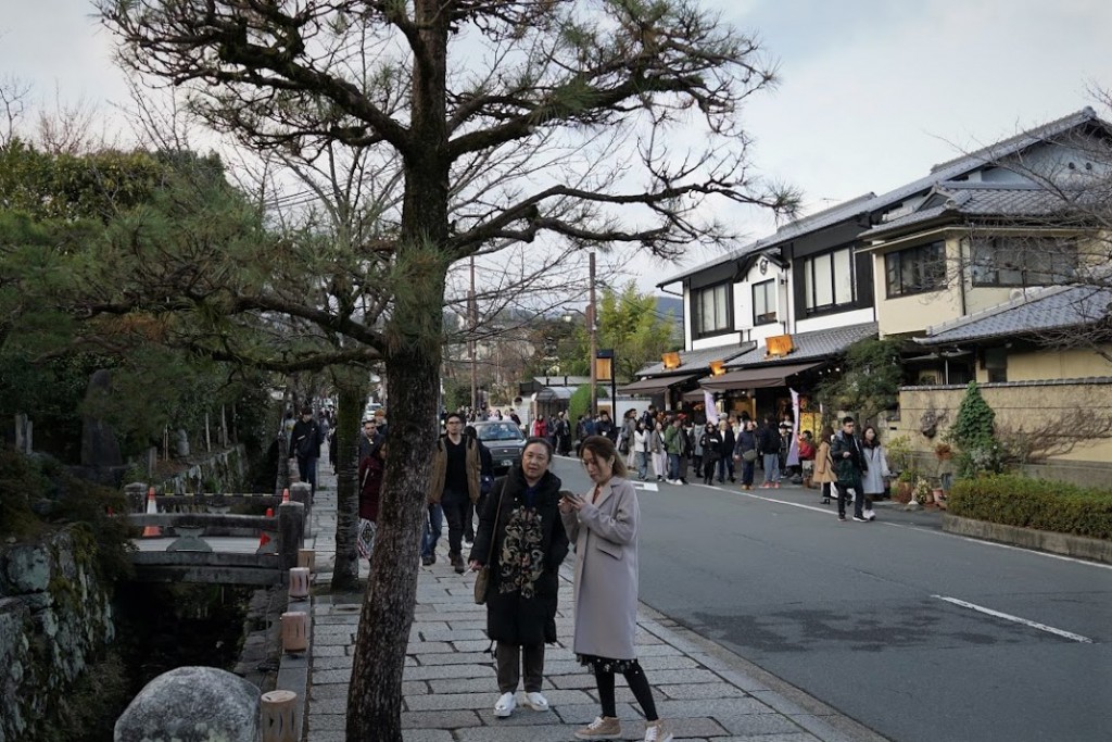 京都嵐山 観光客