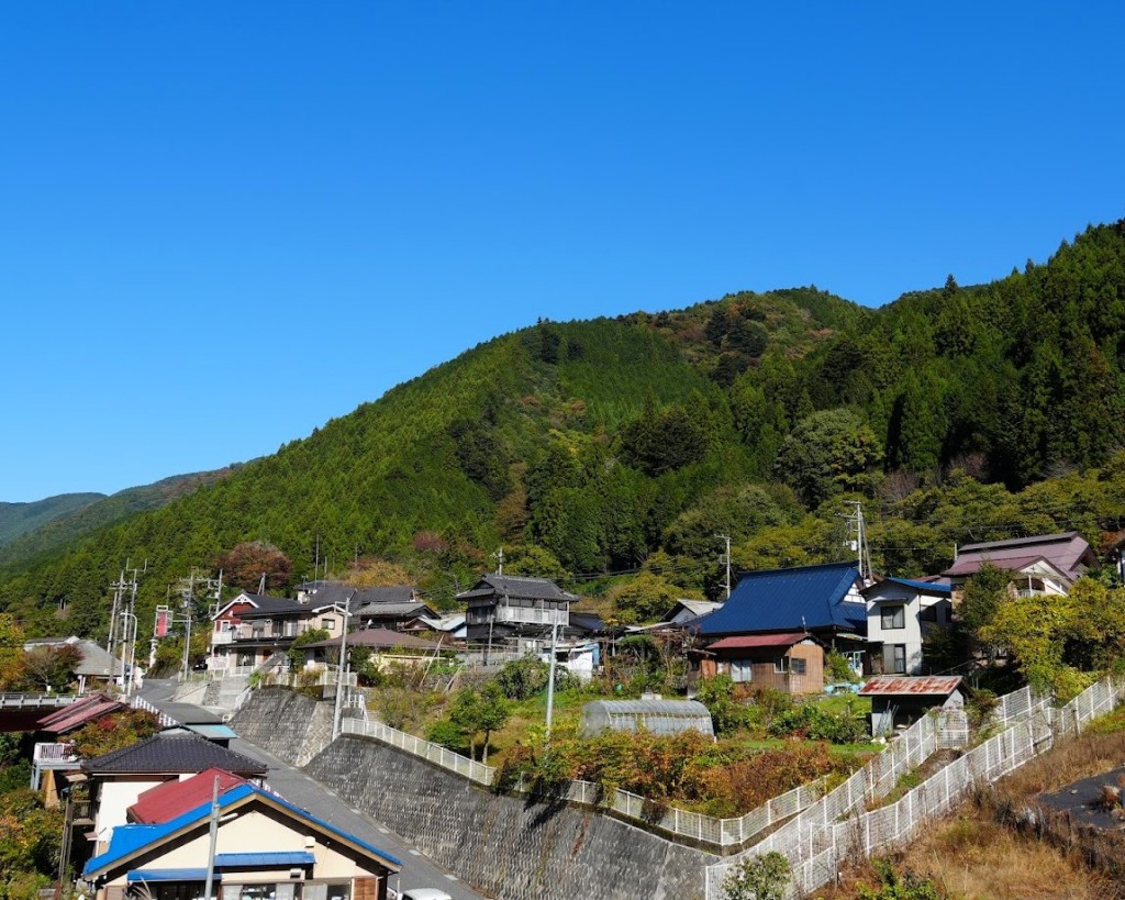 東京都奥多摩町大丹波のどかな風景
